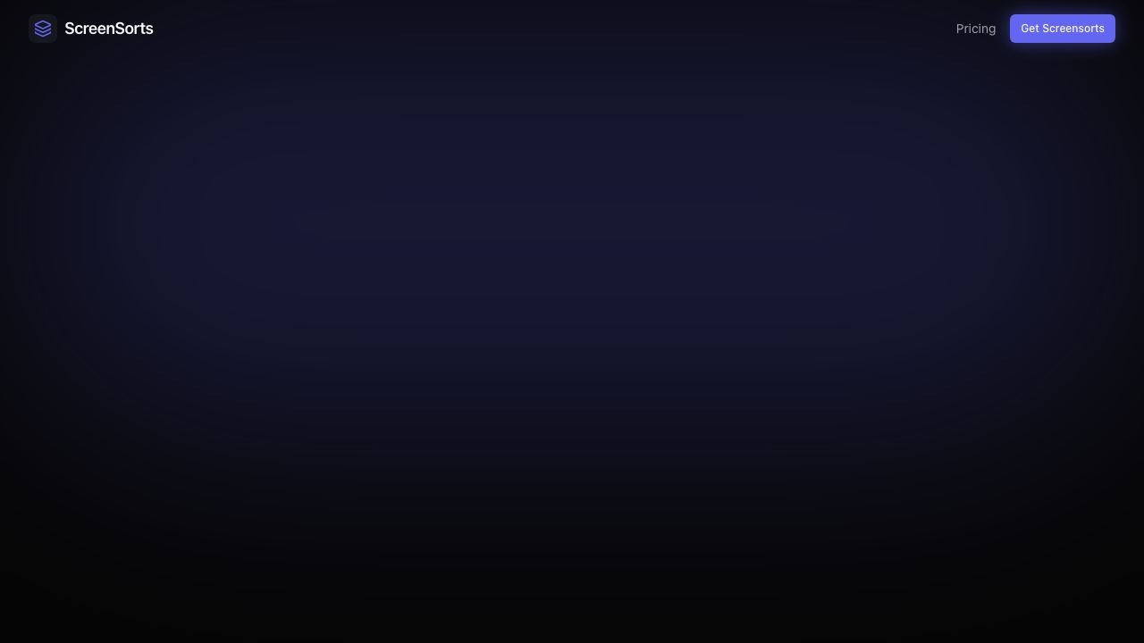 ScreenSorts 网站截图