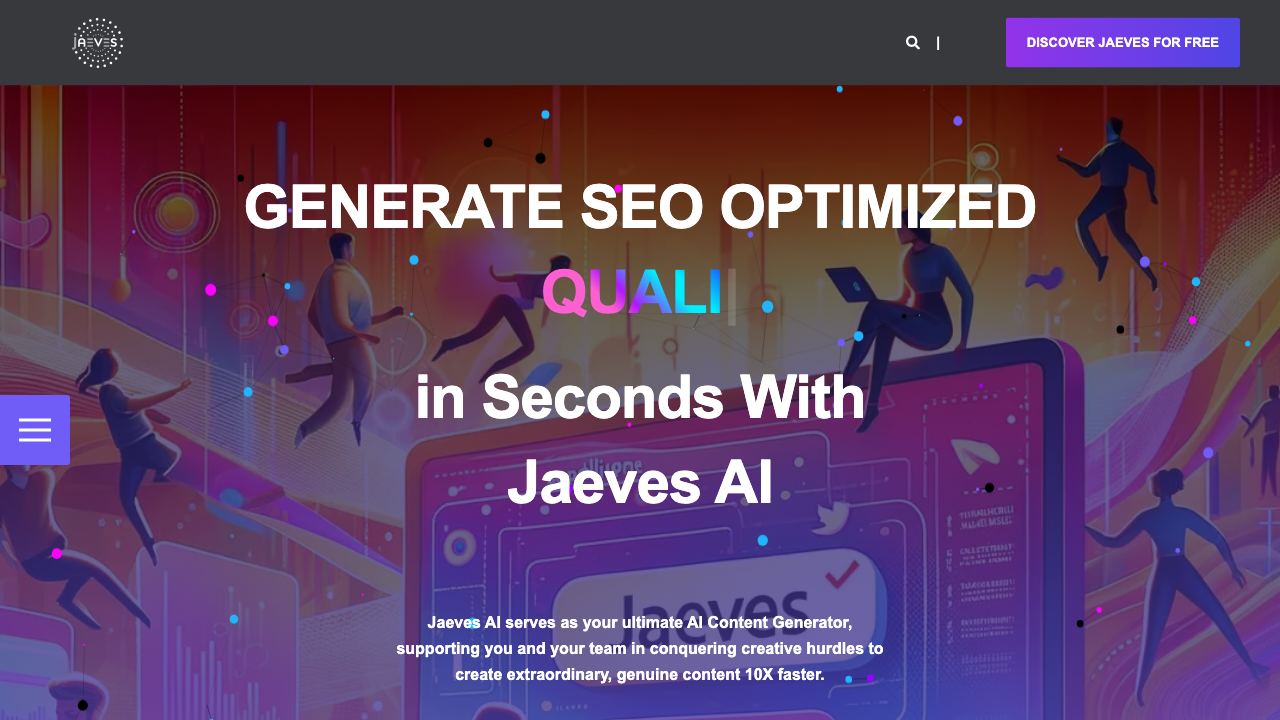 Jaeves 网站截图