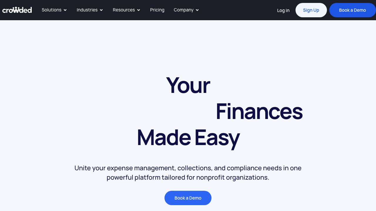 Crowded website screenshot