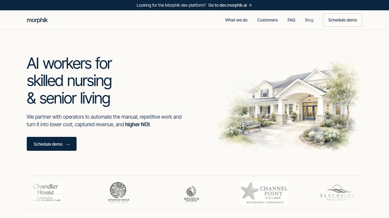 Morphik website screenshot