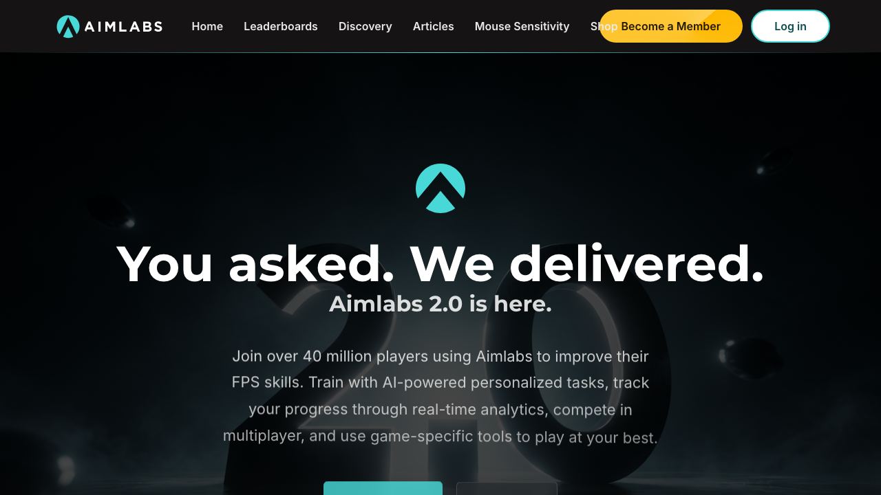 Aimlabs 网站截图
