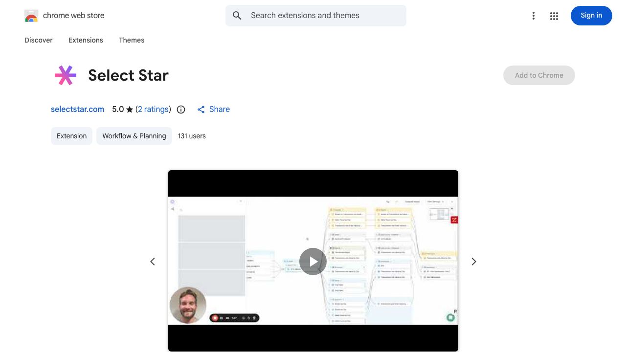 Select Star website screenshot