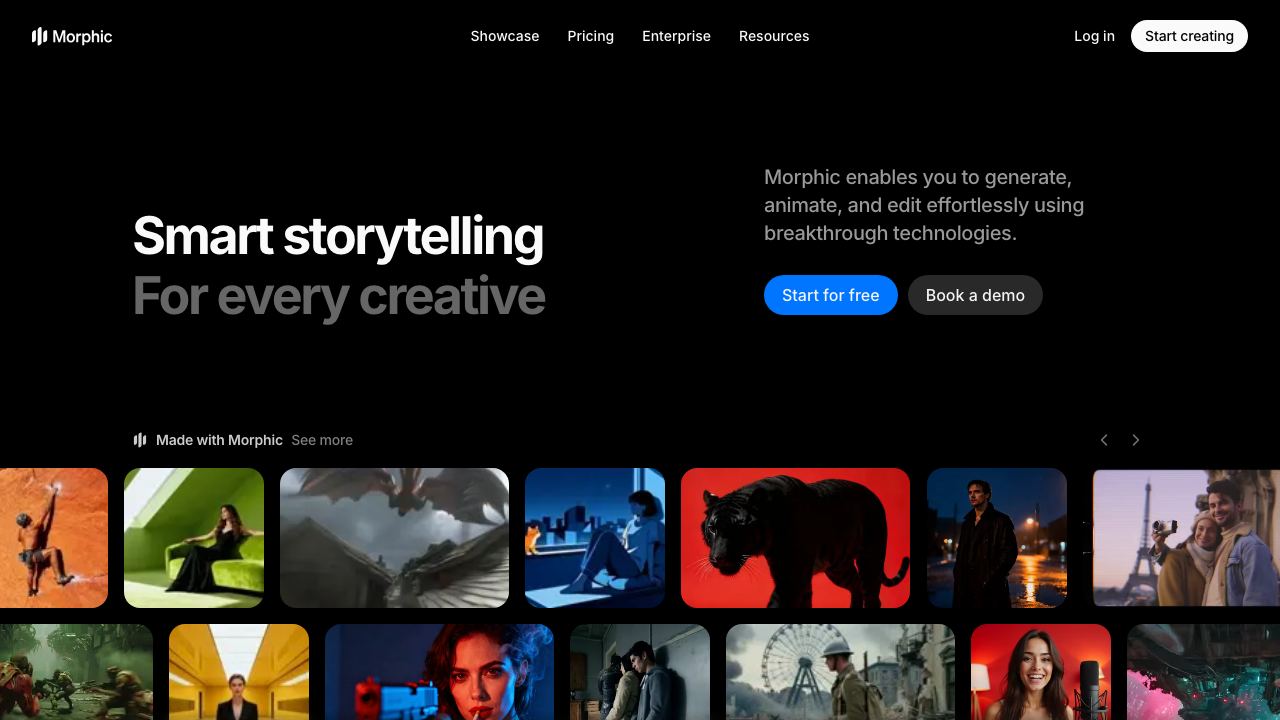 Morphic website screenshot