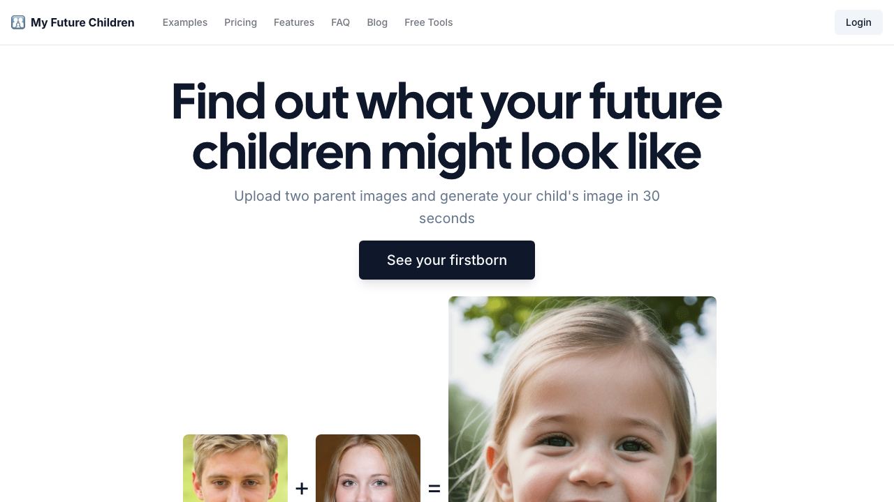 My Future Children website screenshot