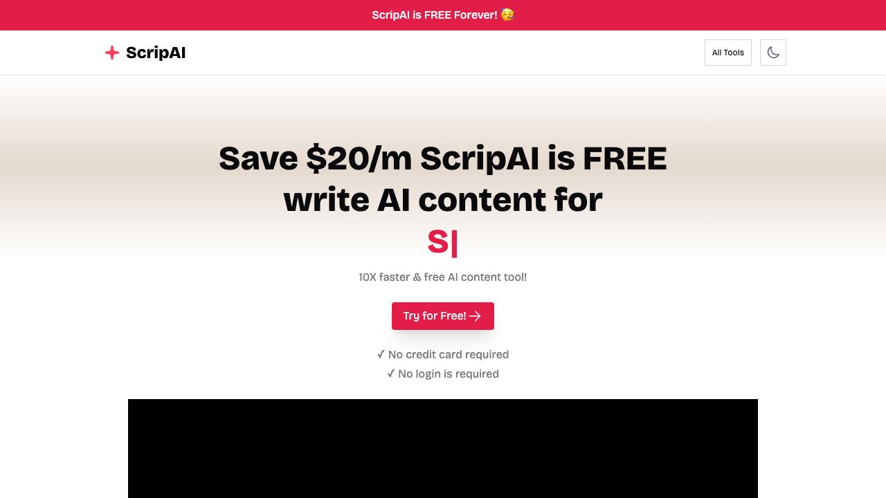 Scrip AI 网站截图