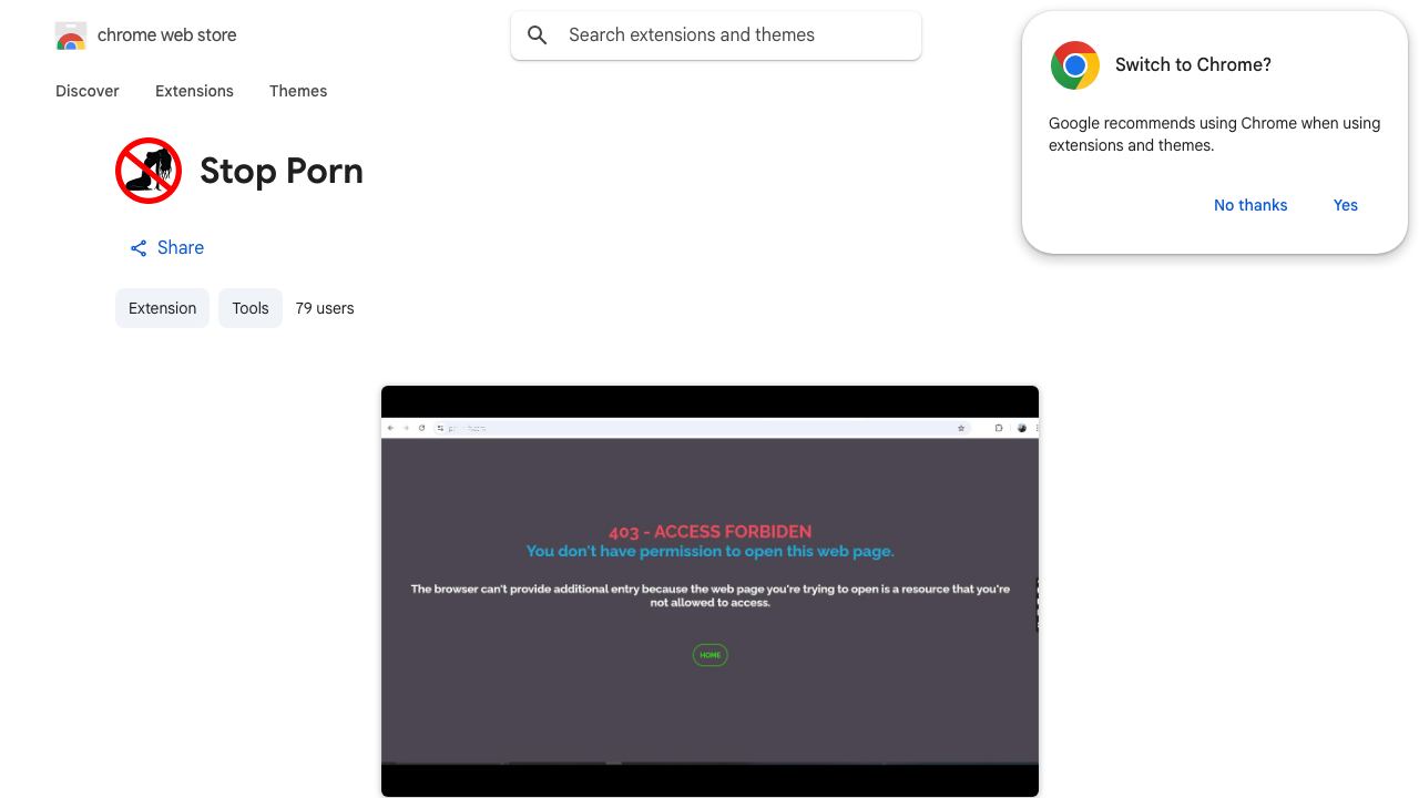 Stop Porn 网站截图