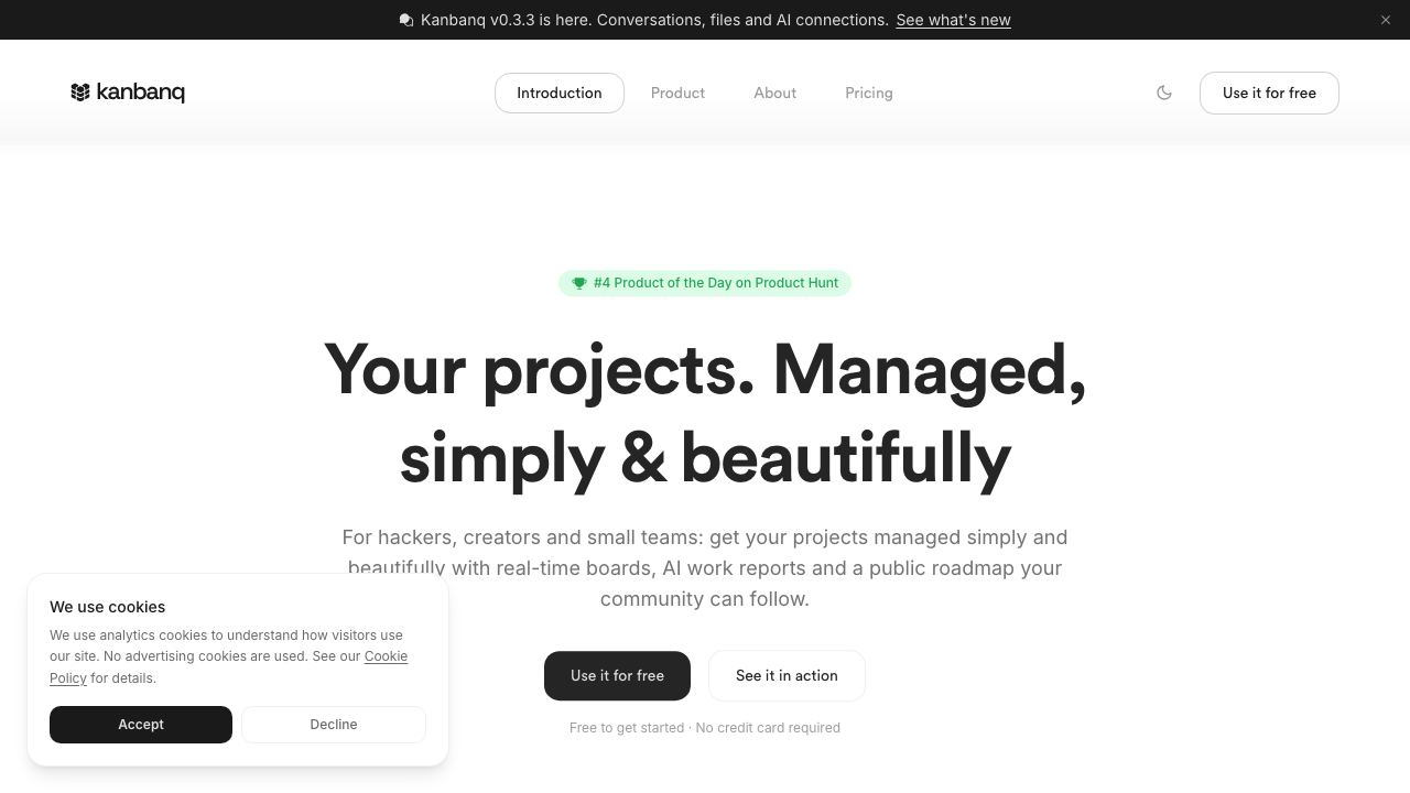 Kanbanq : Open alpha 网站截图