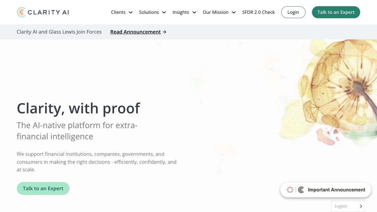 clarity.ai 网站截图
