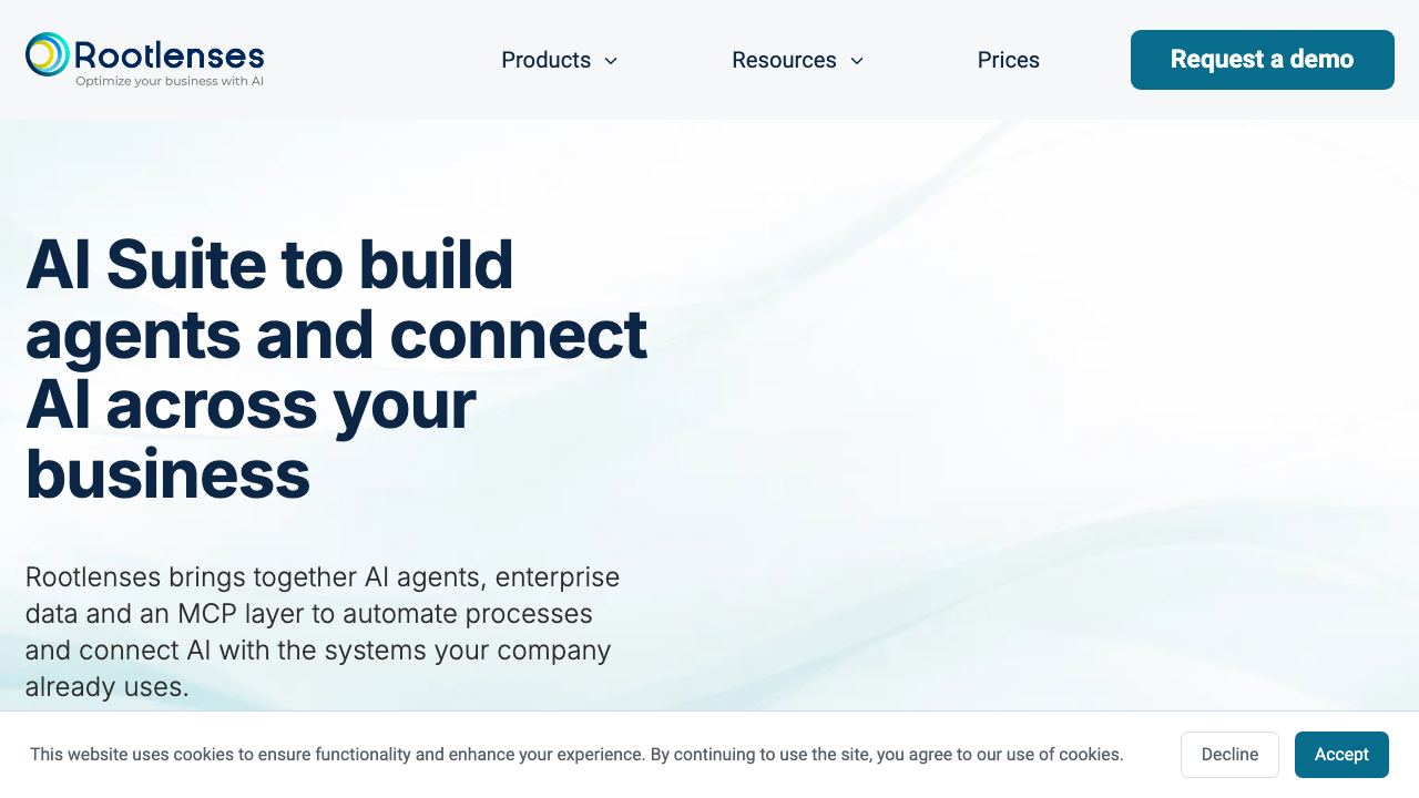 Rootlenses website screenshot
