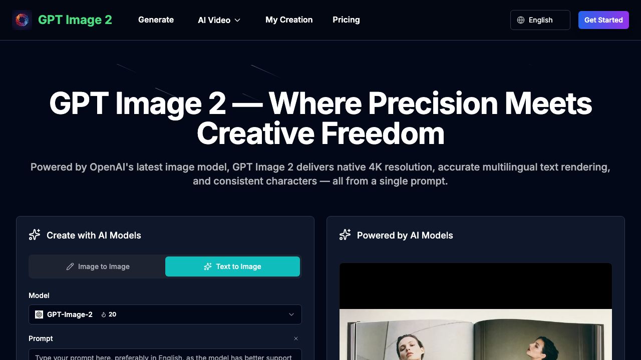chatgpt image 2.0 website screenshot