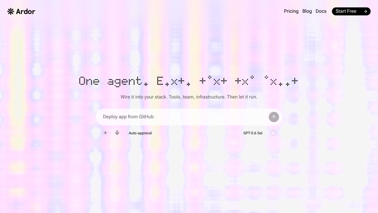 Ardor — Prompt in. Product out. 网站截图