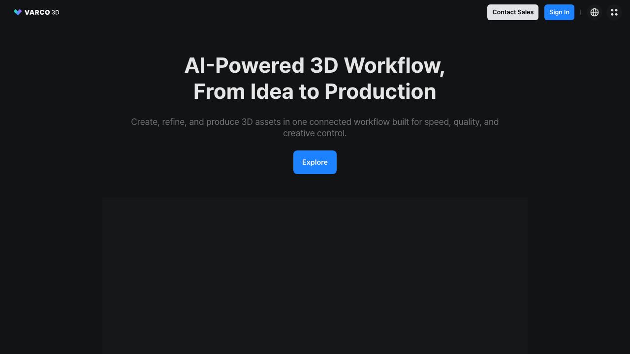 VARCO 3D 网站截图