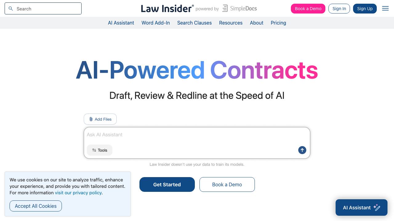 Law Insider 网站截图