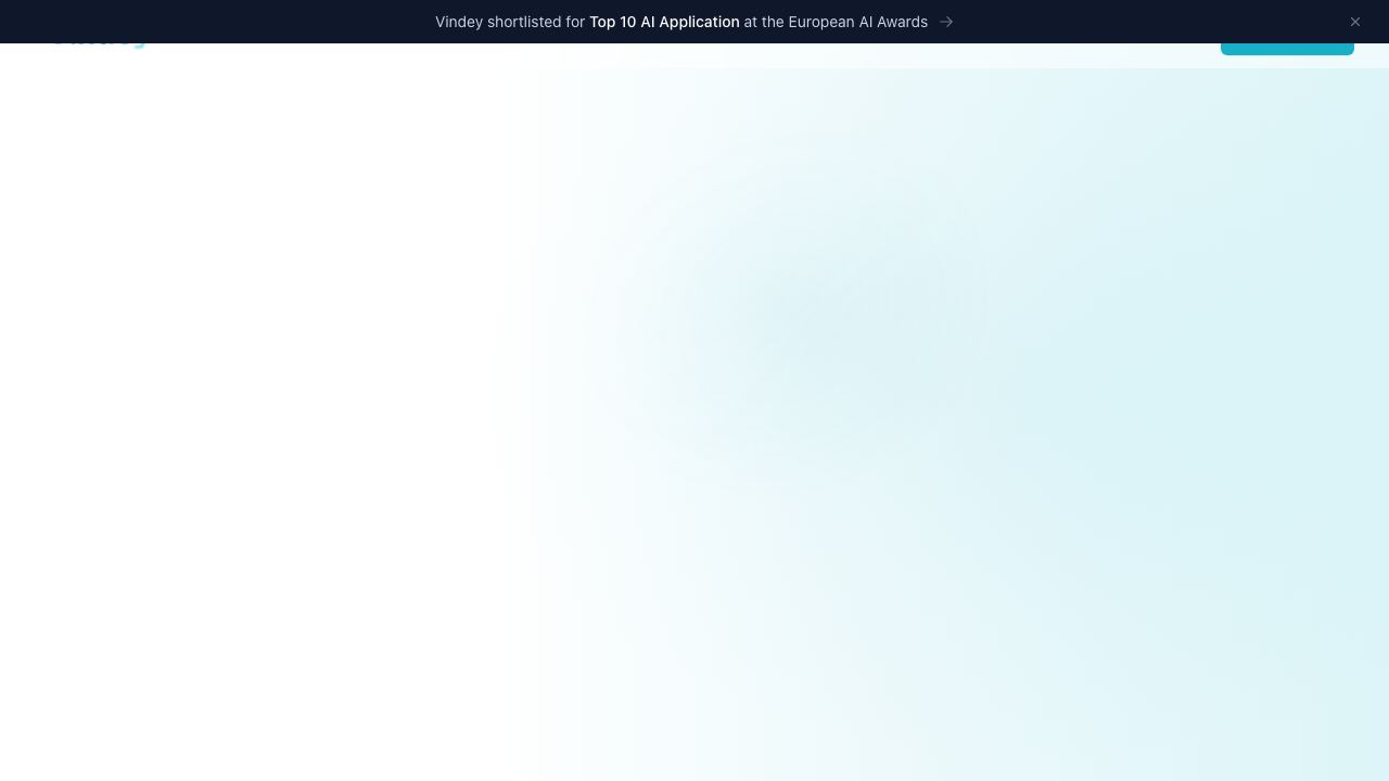 Vindey CRM 网站截图