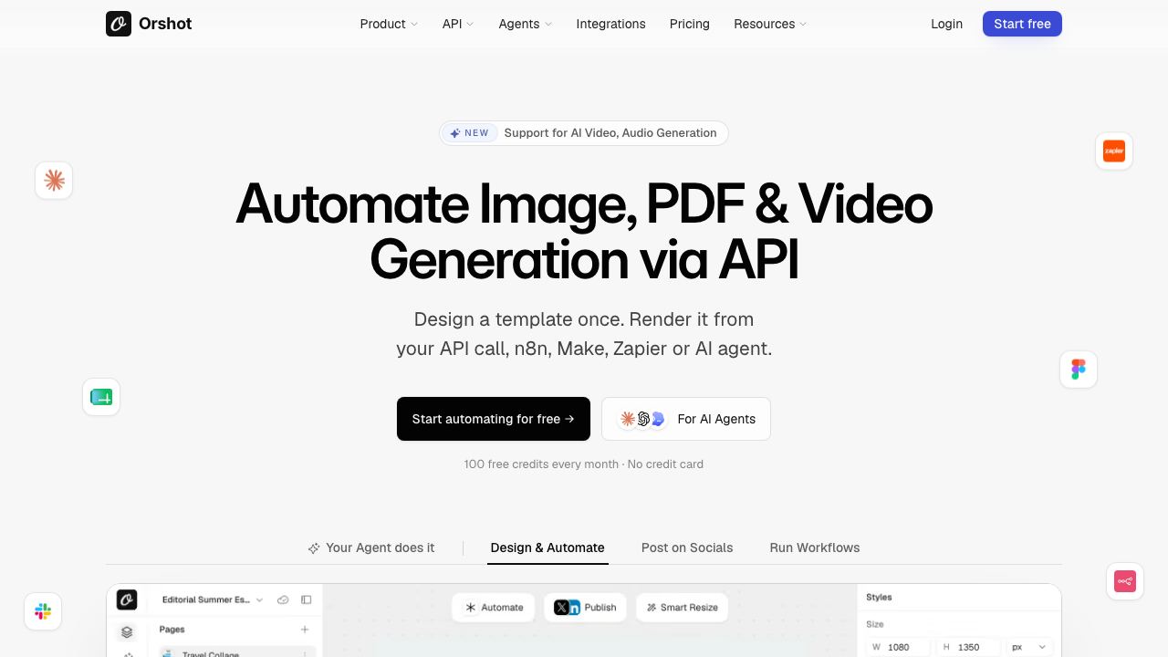 Orshot website screenshot