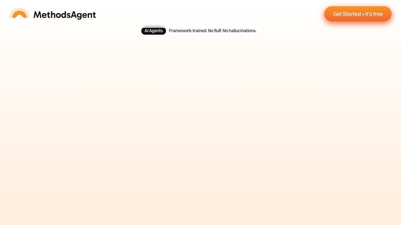 MethodsAgent website screenshot