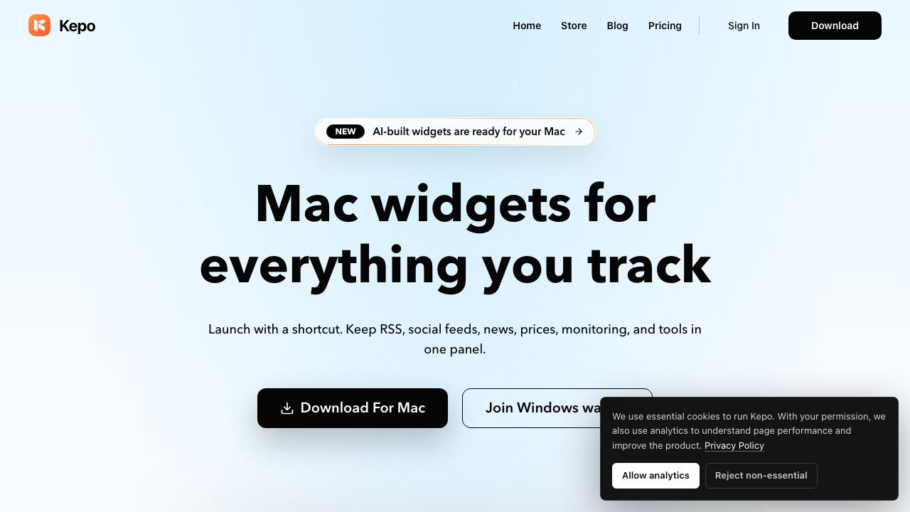 kepo.ai website screenshot
