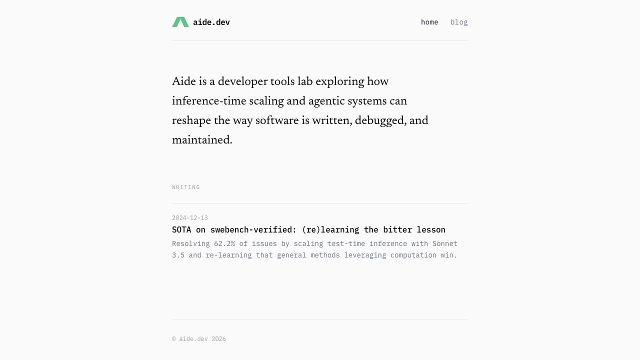 Aide Dev 网站截图