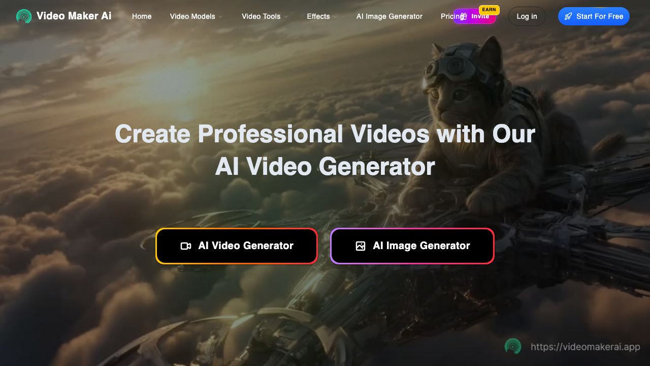 Video Maker AI - Video generation 网站截图