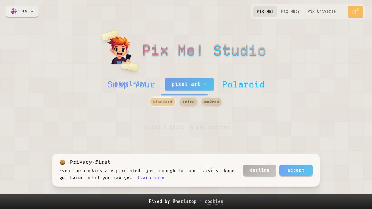 Pix Me! 网站截图