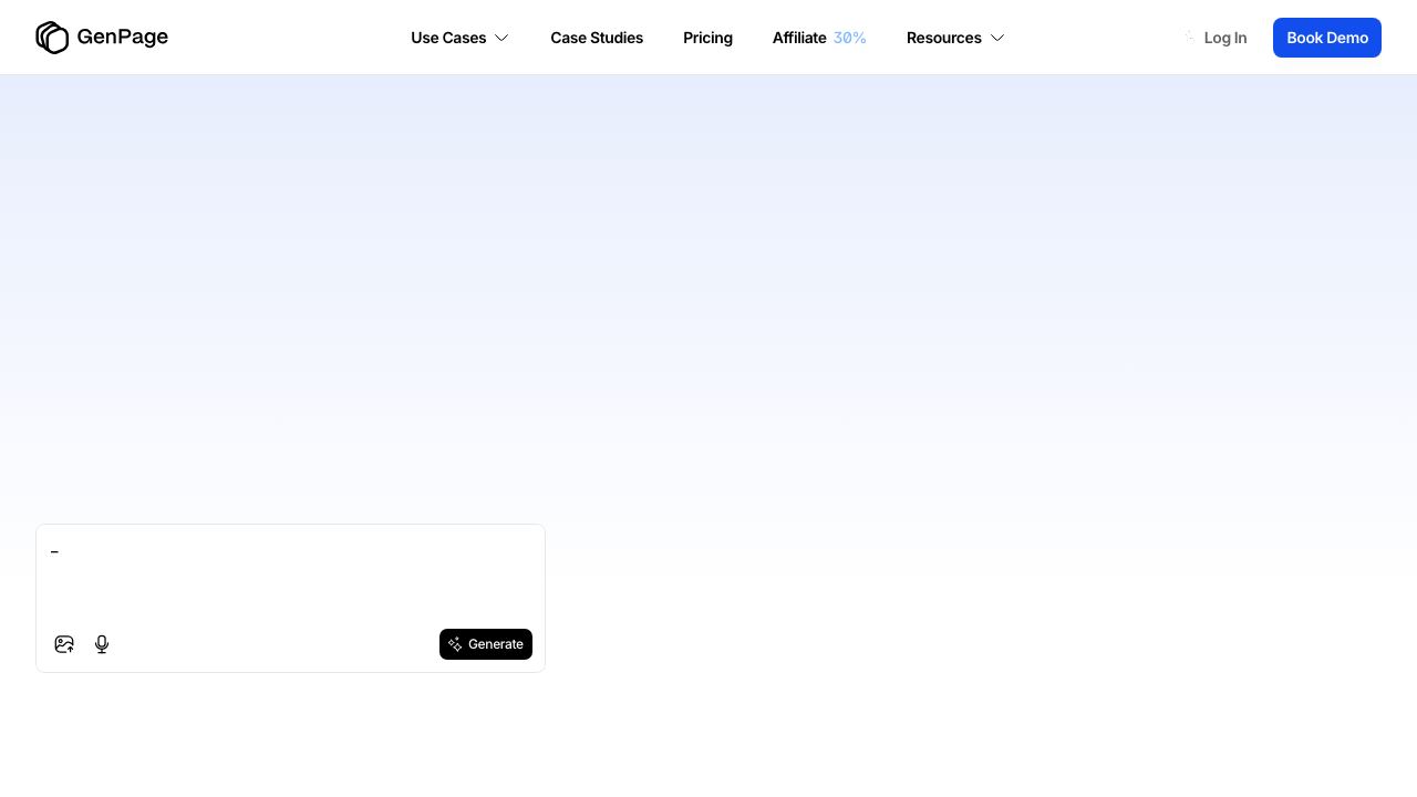 GenPage 网站截图