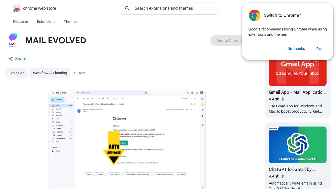 MAIL EVOLVED 网站截图