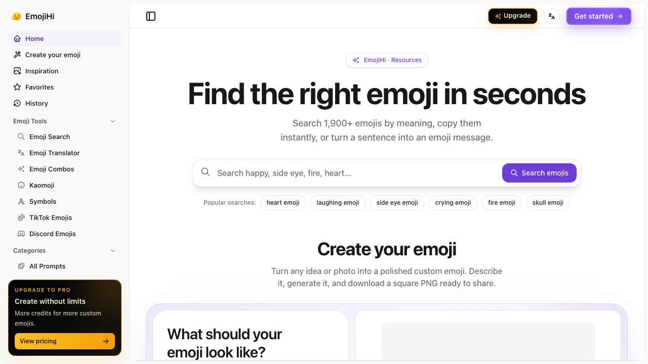 EmojiHi 网站截图