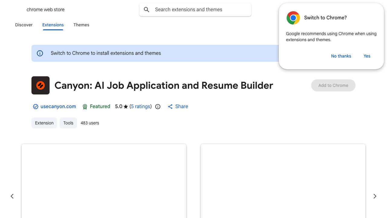 Canyon: Track & Apply to Jobs with AI 网站截图