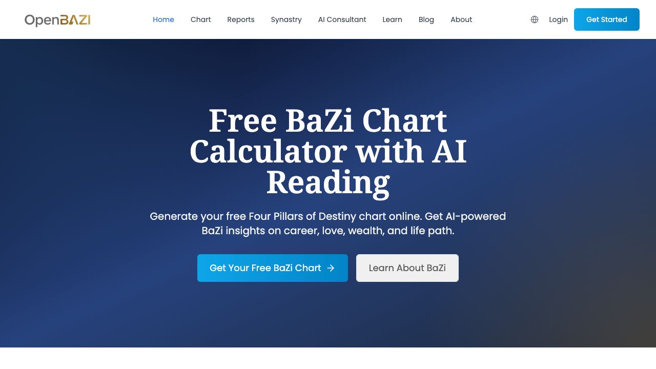 OpenBAZI 网站截图