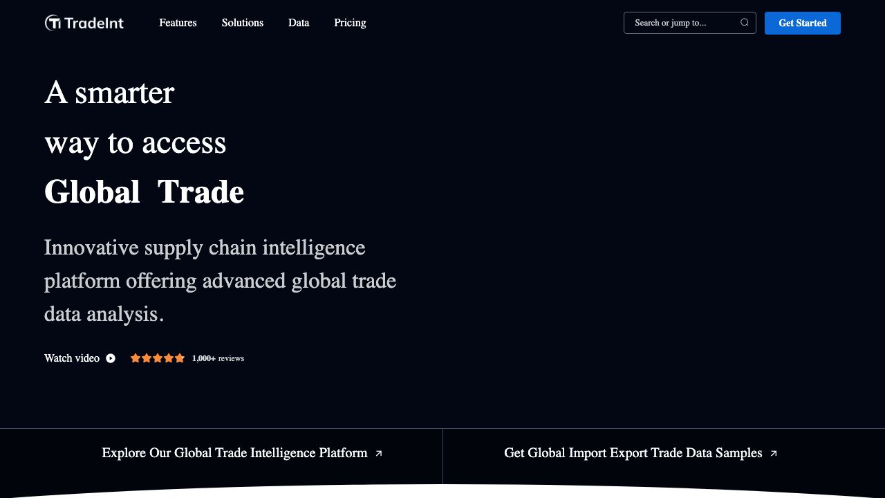 TradeInt 网站截图