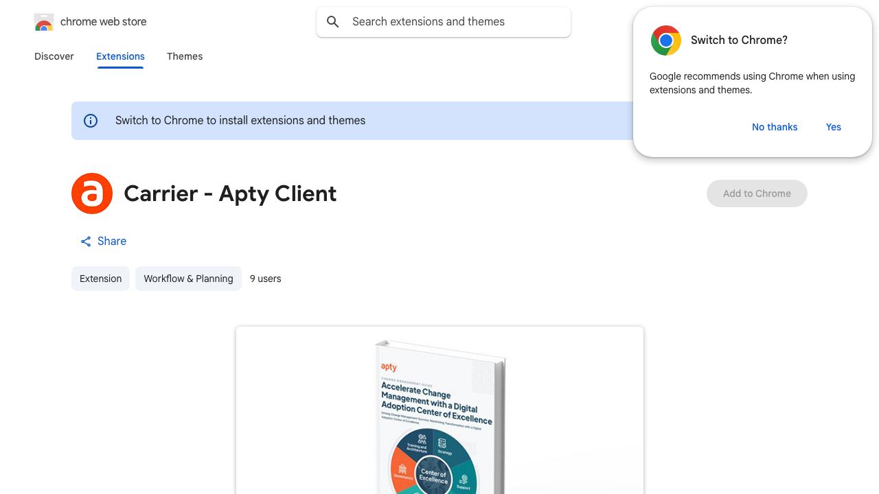 Carrier - Apty Client 网站截图