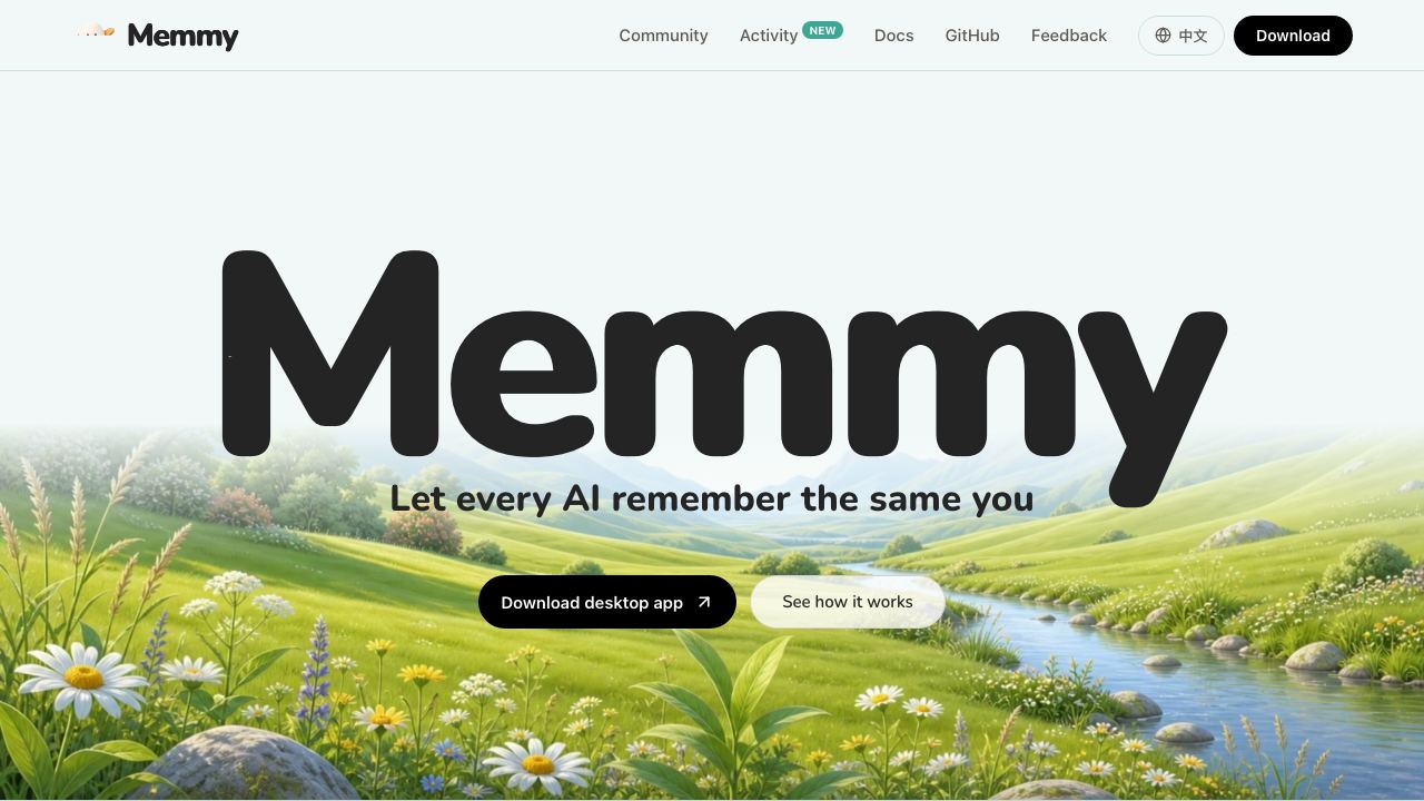 Memmy Agent website screenshot