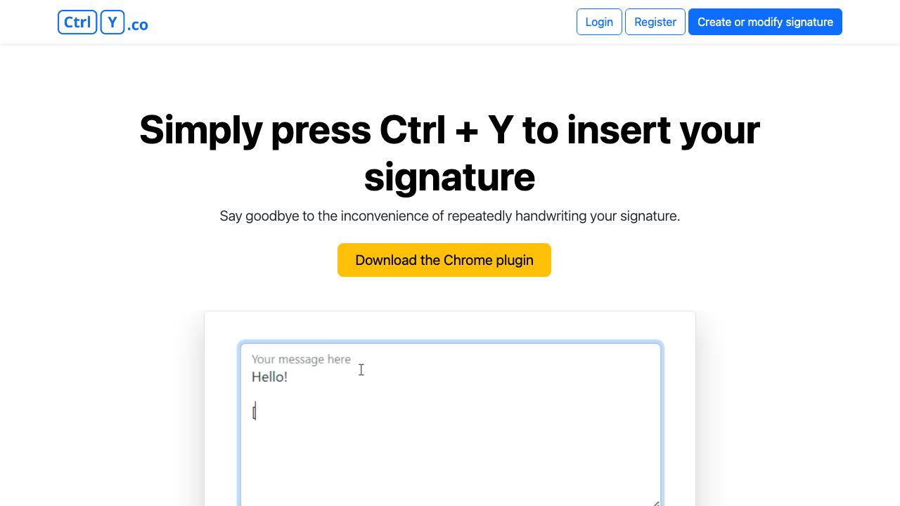 Ctrly website screenshot