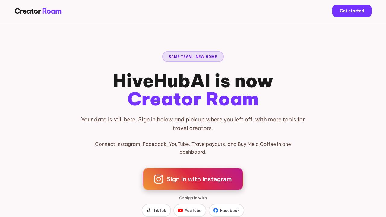 HiveHubAI 网站截图