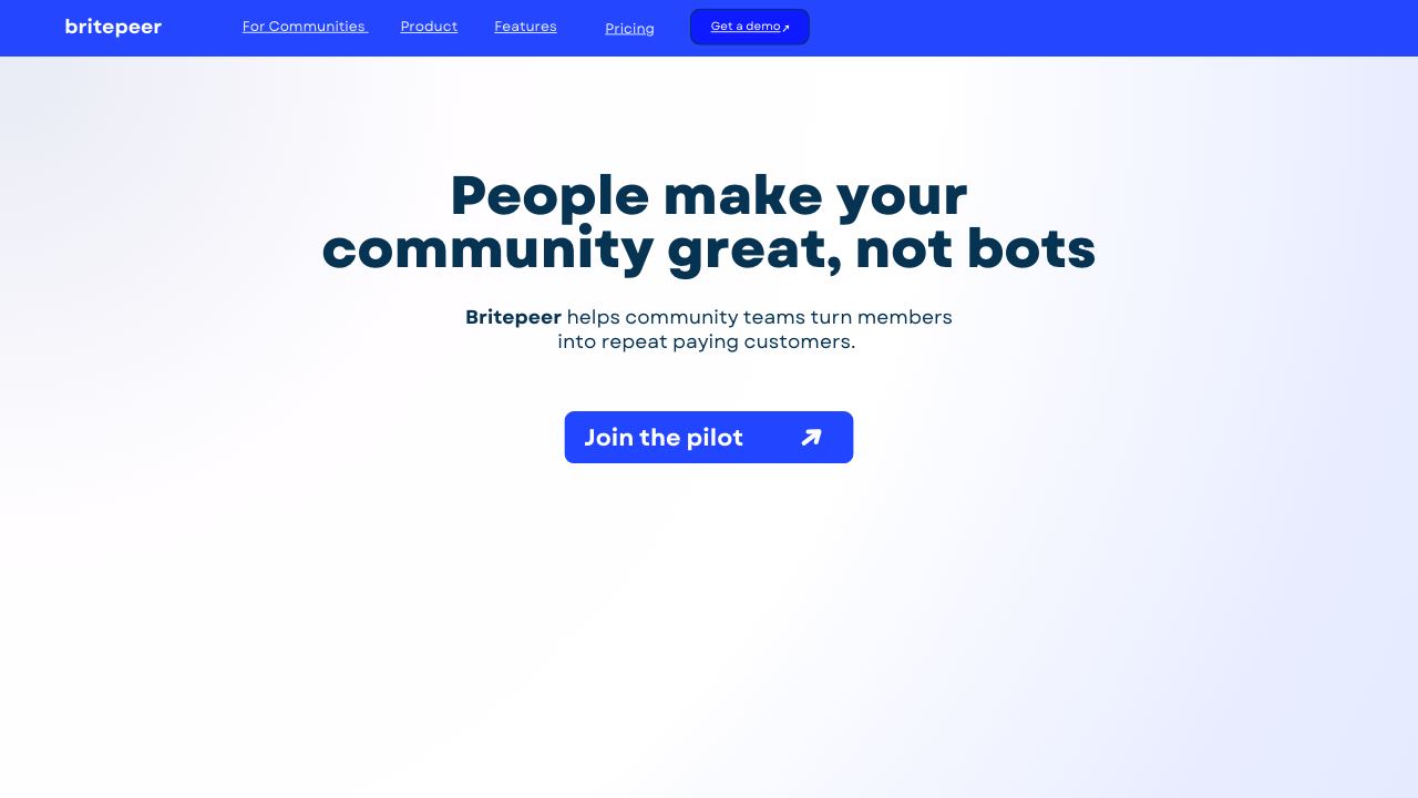 Britepeer 网站截图