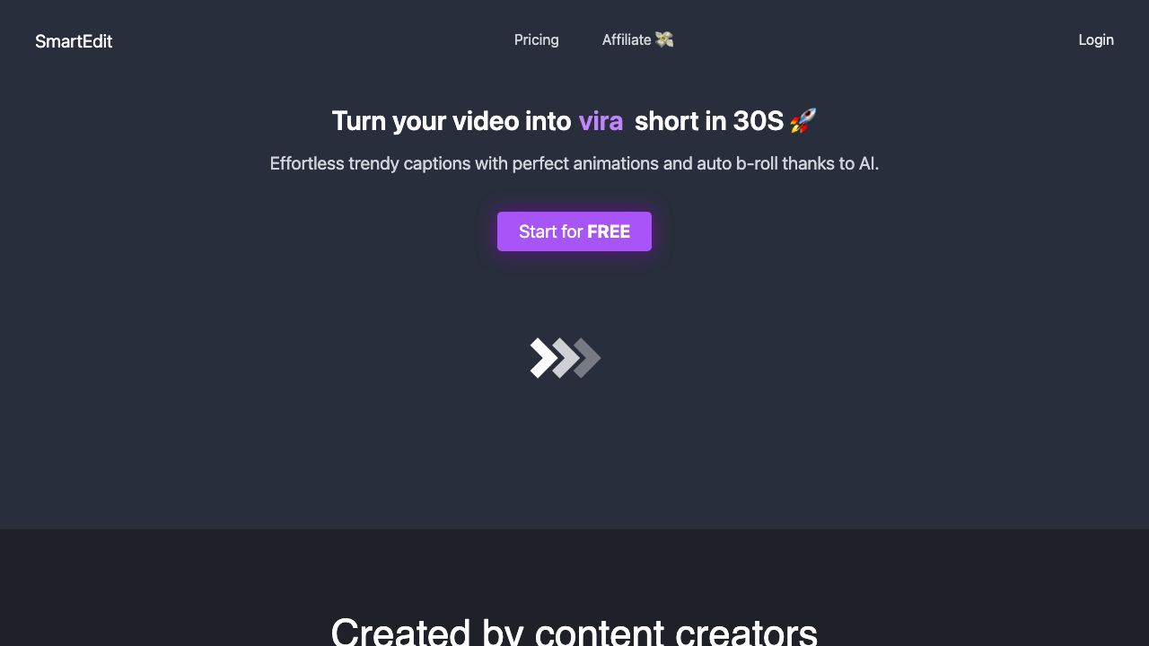 SmartEdit website screenshot