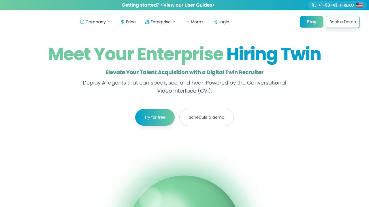 Hireko.Ai 网站截图