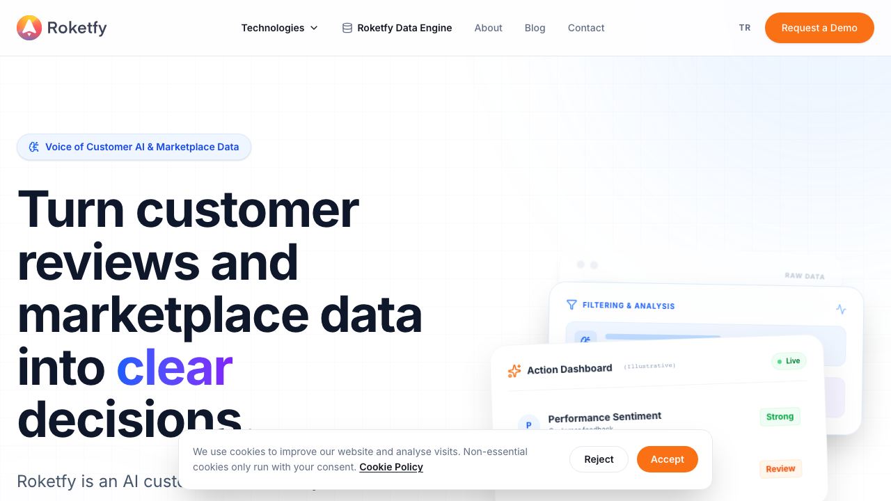Roketfy website screenshot