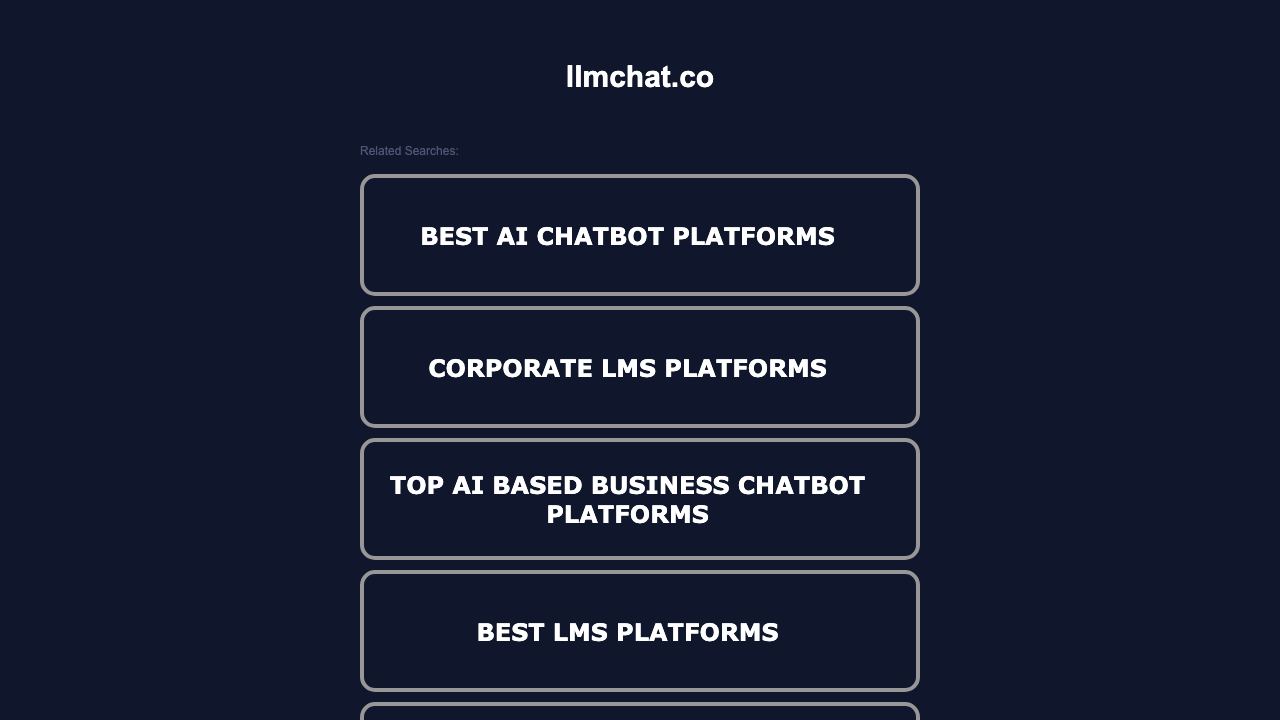 LLMChat 网站截图