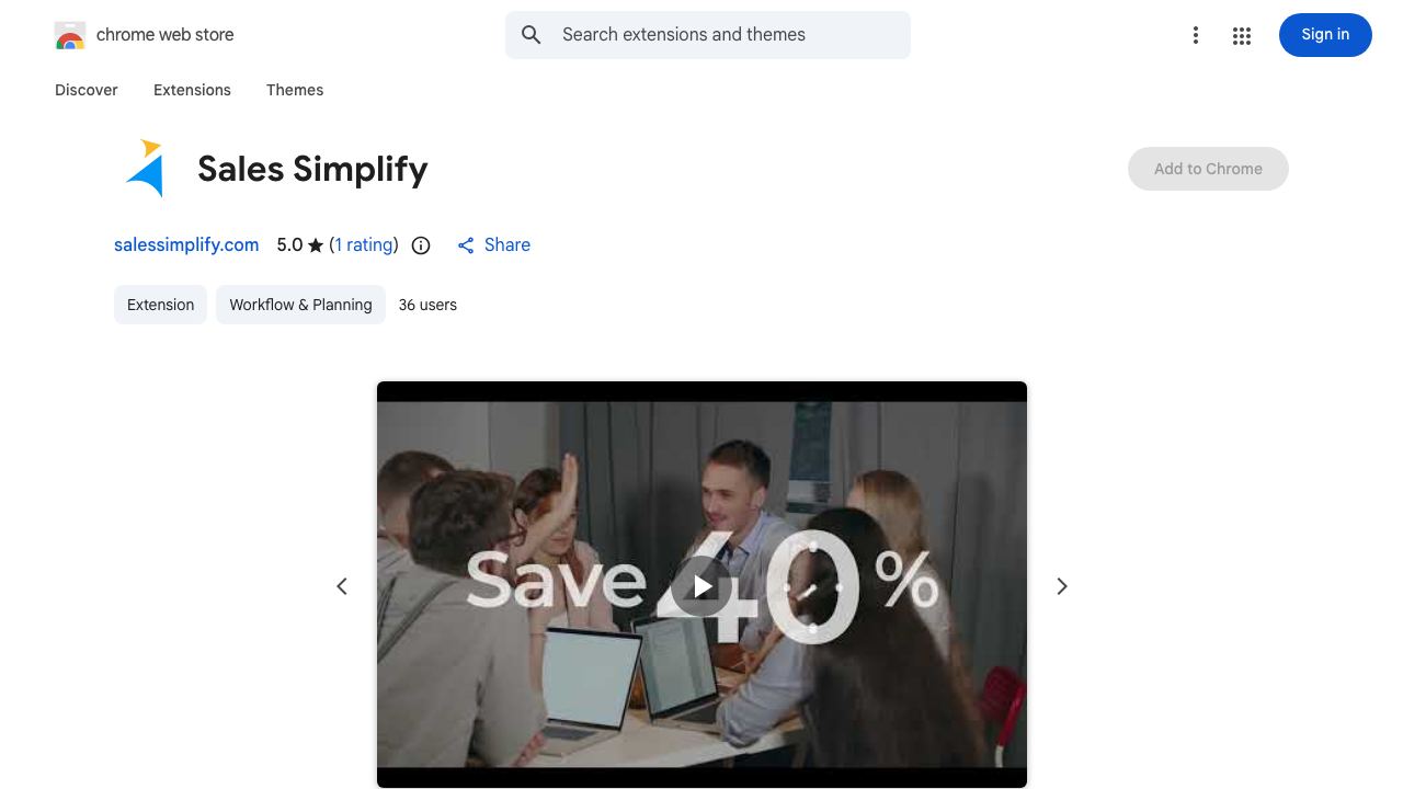 Sales Simplify 网站截图