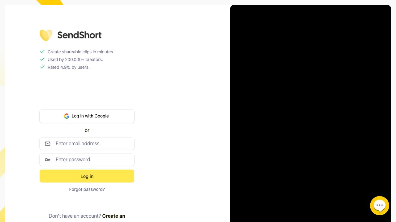 SendShort 网站截图