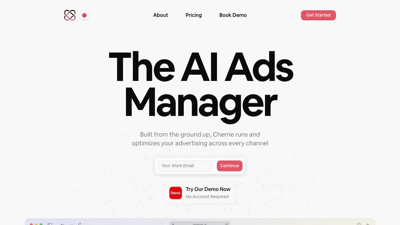 Cherrie website screenshot