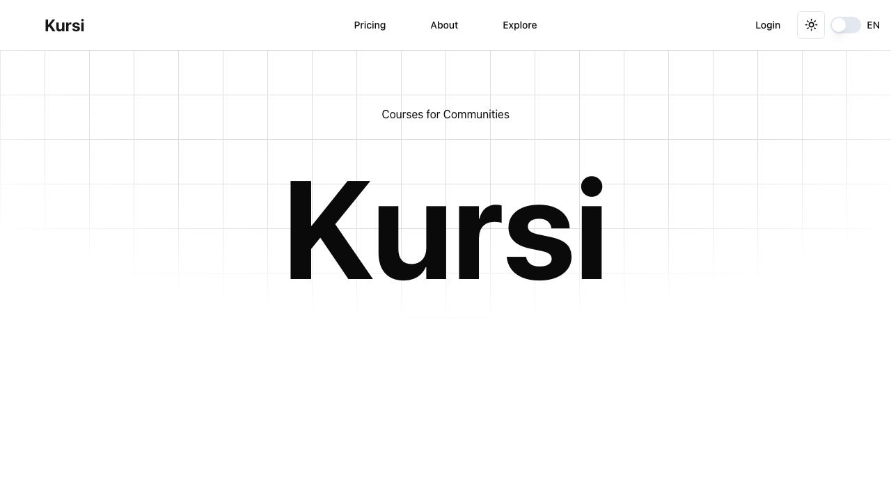 Kursi 网站截图