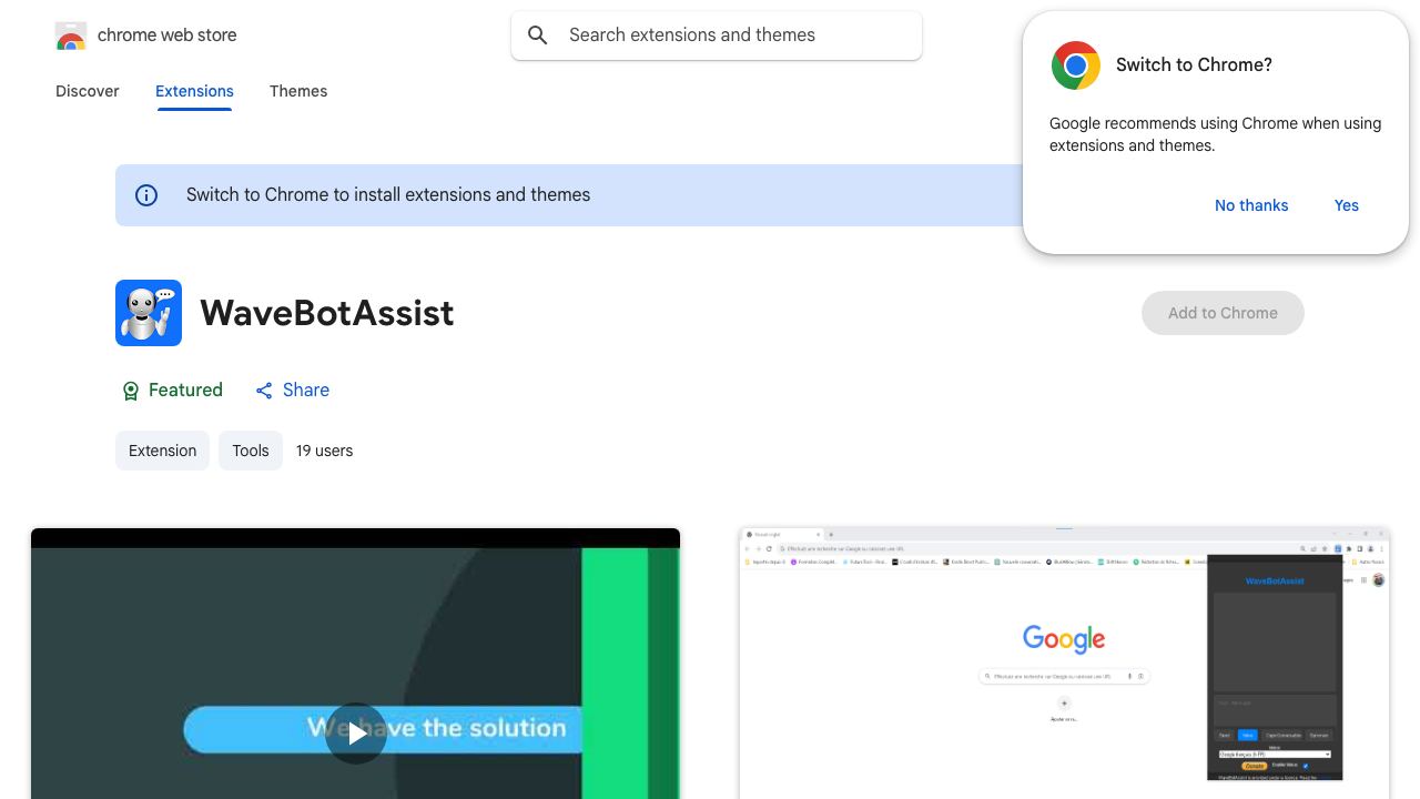 WaveBotAssist 网站截图