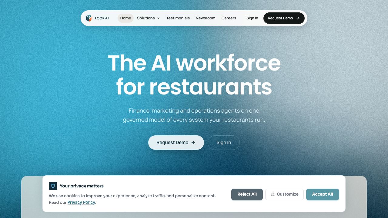 Loop AI 网站截图