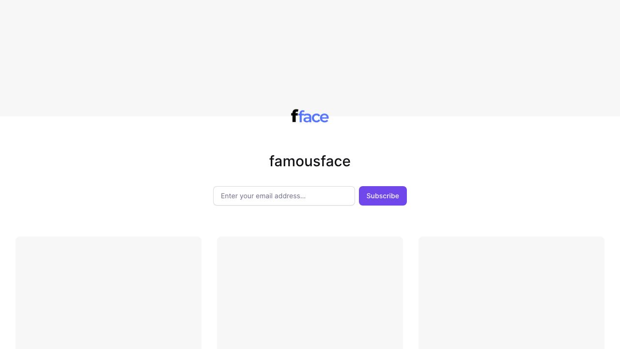 FamousFace 网站截图
