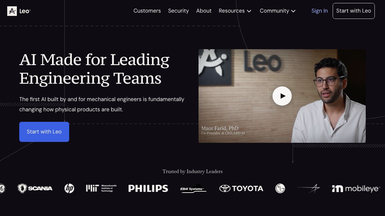 Leo 网站截图
