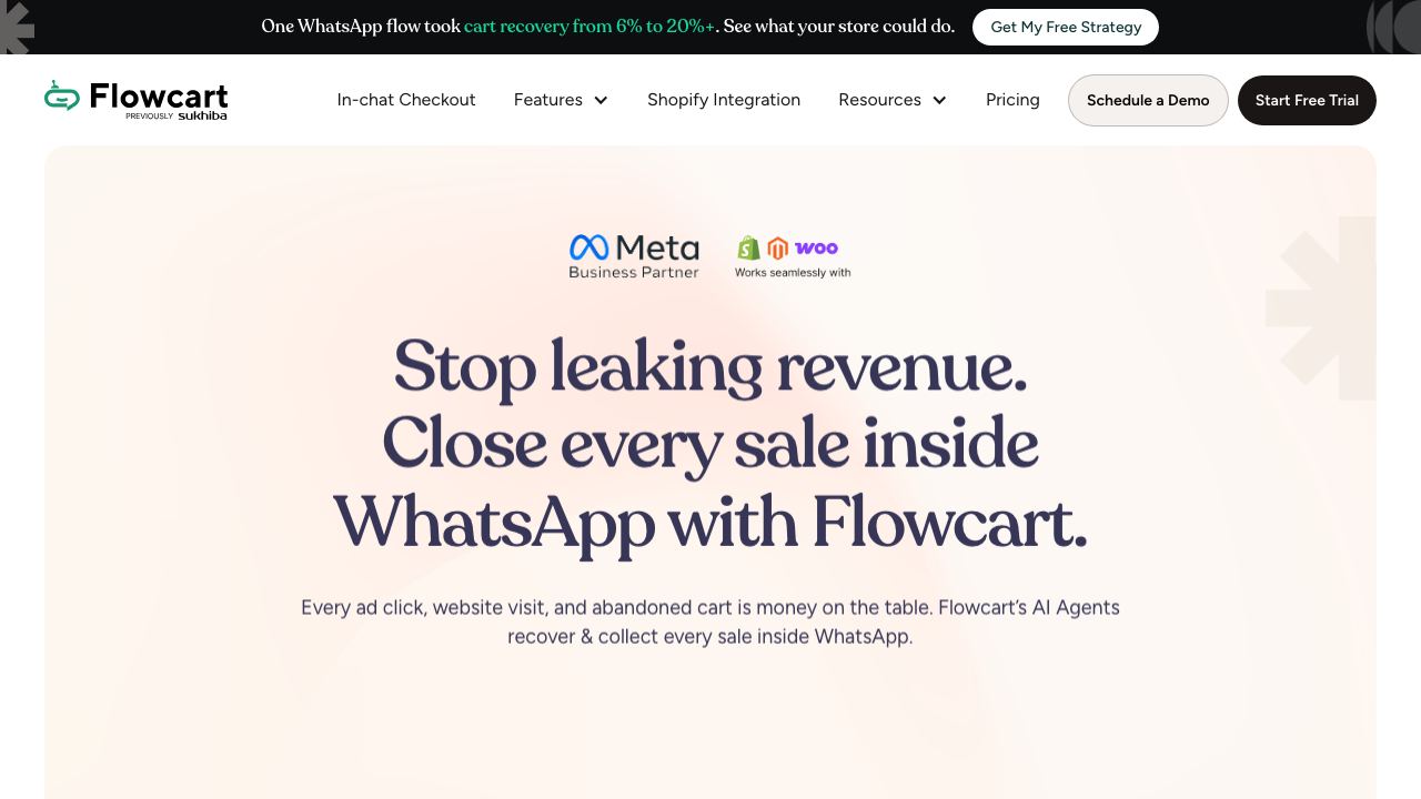 Flowcart AI 网站截图