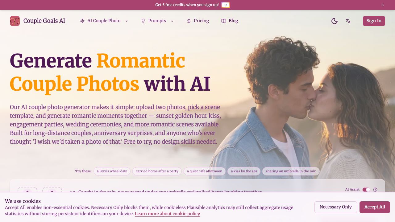 Couple Goals AI 网站截图