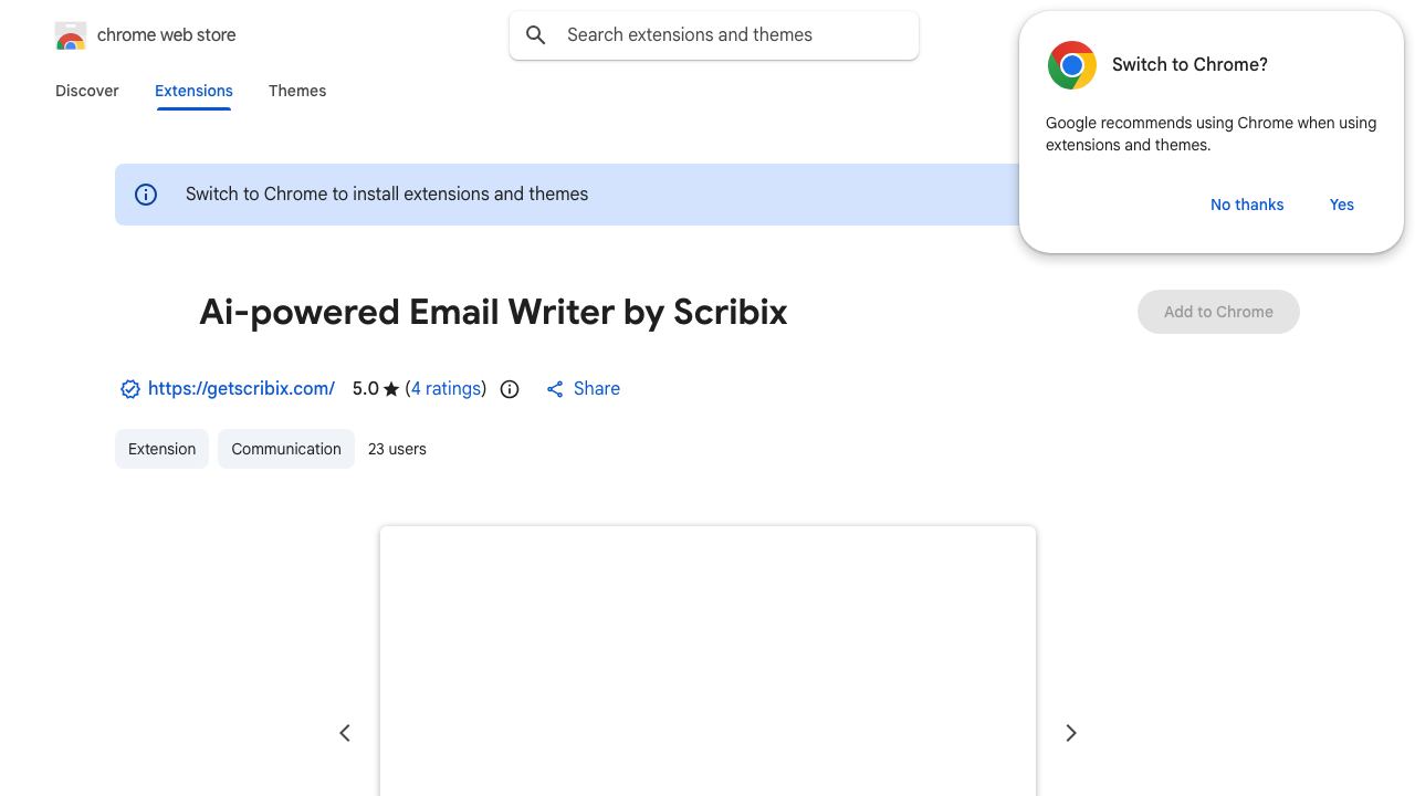 Scribix Ai - Instant Email Writing Extension 网站截图